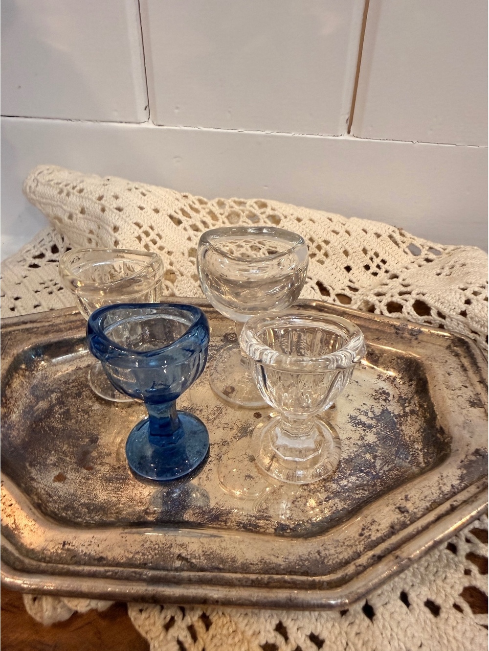 Vintage Glass Eye Wash Cup Collection • Pick One or Full Set • Antique 1920’s